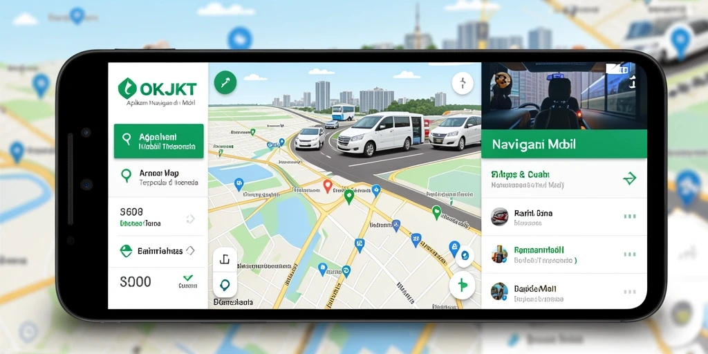 Antarmuka OKJKT yang memudahkan navigasi mobil.