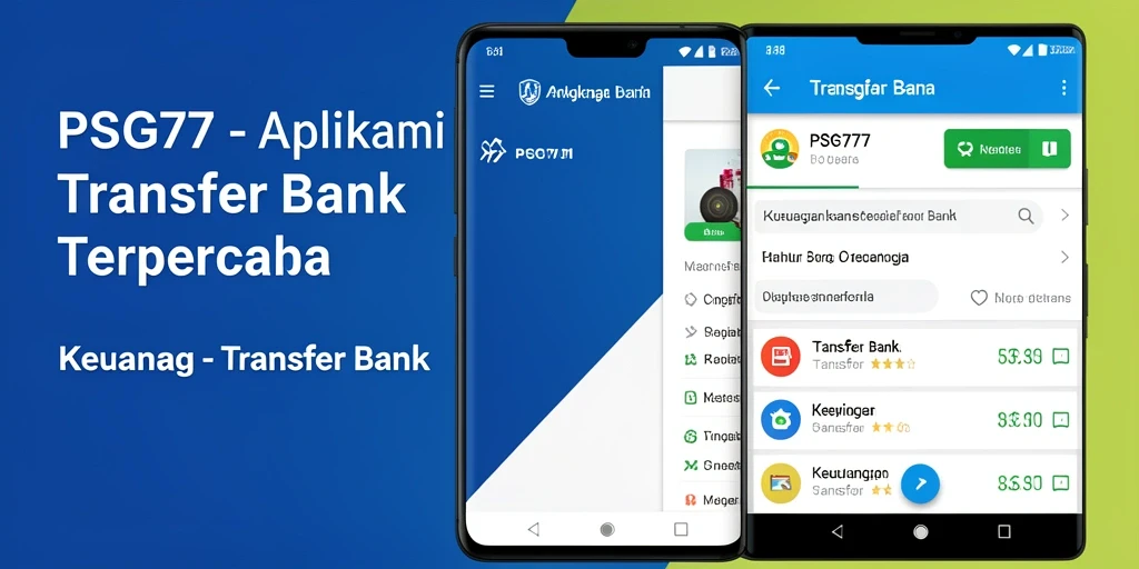 Antarmuka intuitif PSG77 untuk aplikasi Transfer Bank.