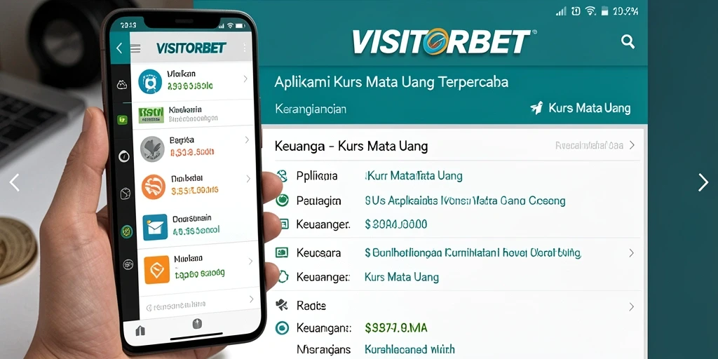 Tampilan intuitif aplikasi Kurs Mata Uang VISITORBET.
