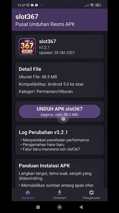 Download dan Instal APK slot367 dengan Mudah di Indonesia