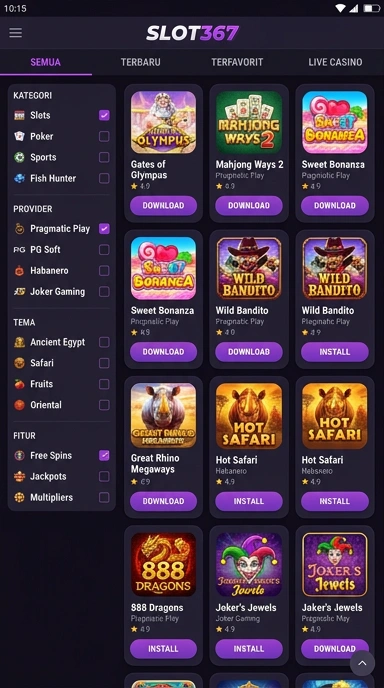 Katalog Aplikasi Populer di slot367 — Unduh Terbaik dan Terupdate