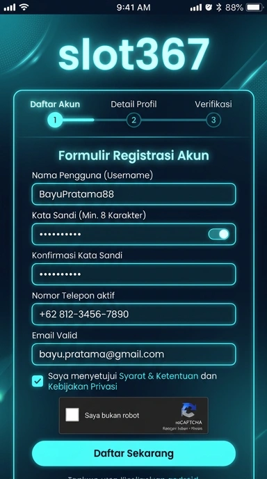 Panduan Daftar Akun Slot367 di Android